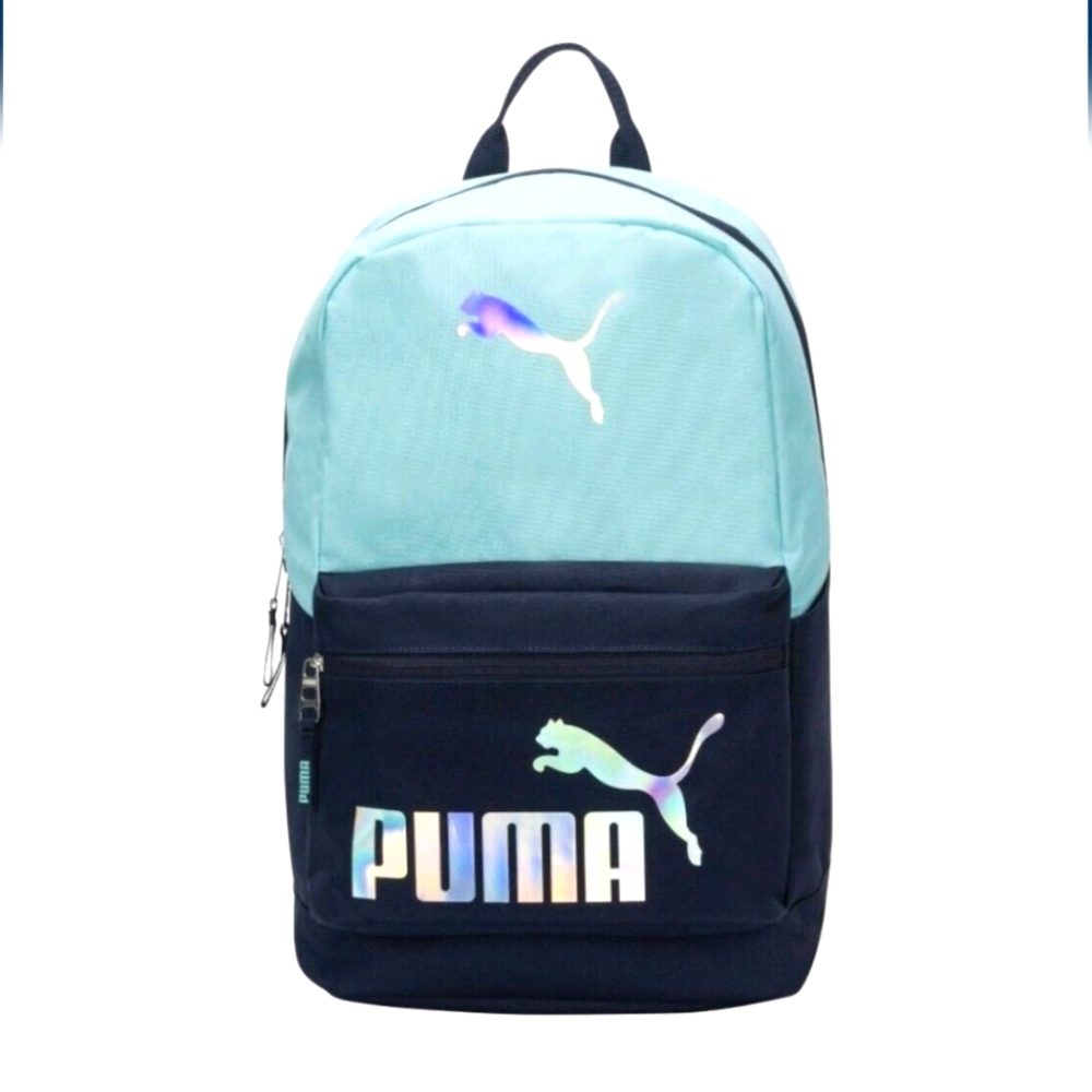 PUMA Activation Backpack Blue Torquoise Laptop Sleeve 15" School Studet College